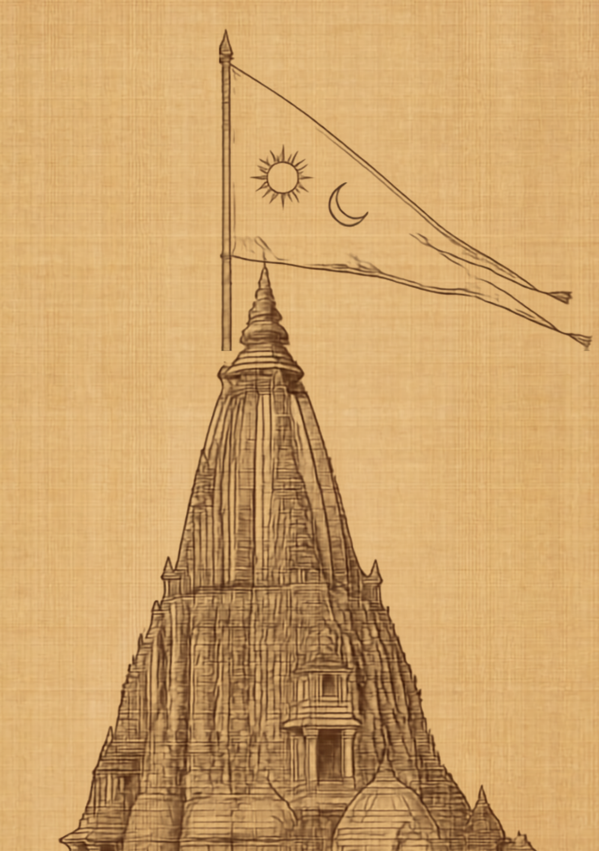 Dwarkadhish The Fifty-Two Yards artwork detail from the exact approved master artwork by Syahi Threads