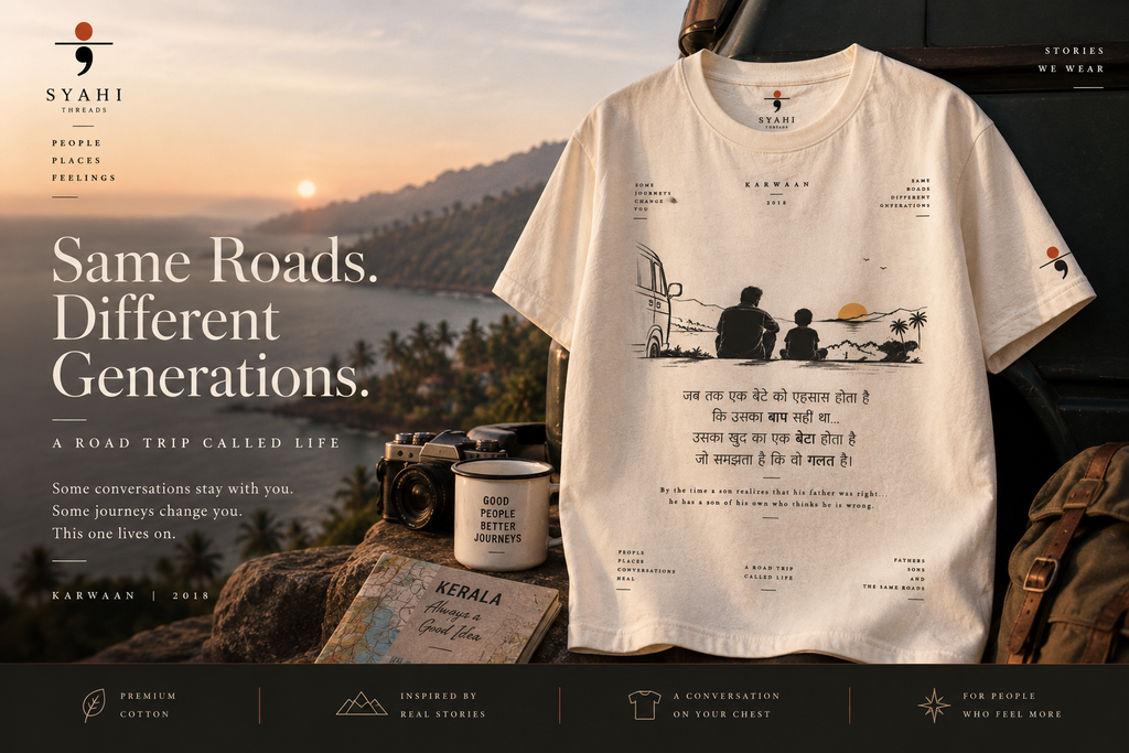 Chhaava Tum Namak Nahi Chandan heritage graphic t-shirt hero mockup