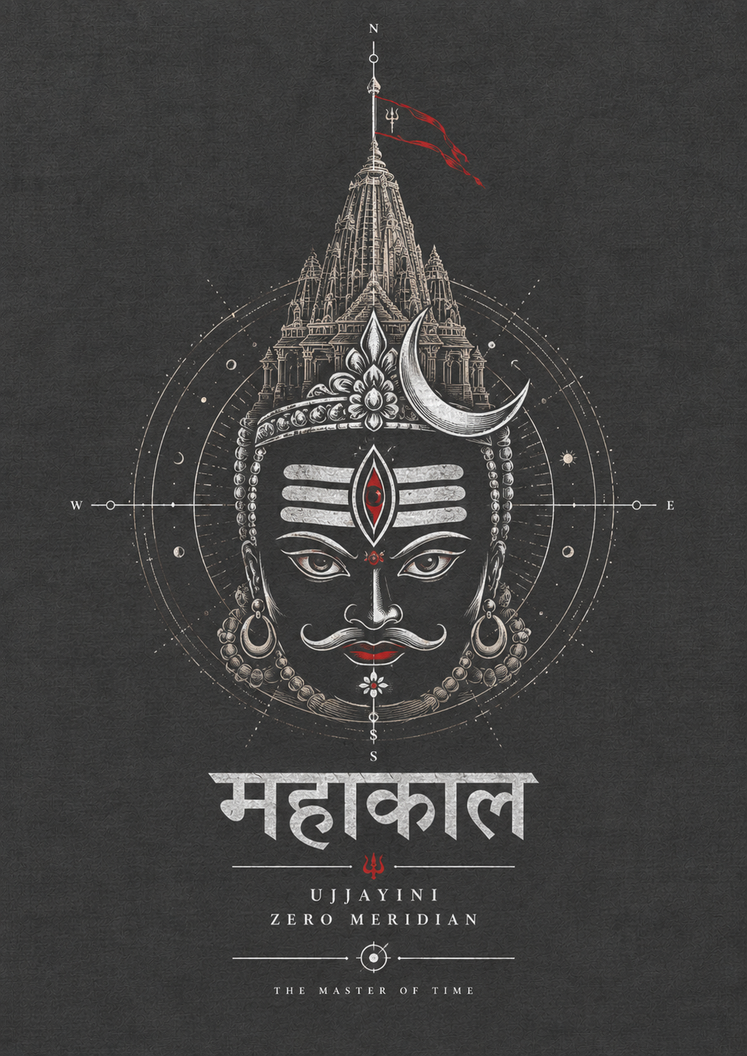 Mahakaleshwar The Master of Time approved devotional master artwork by Syahi Threads