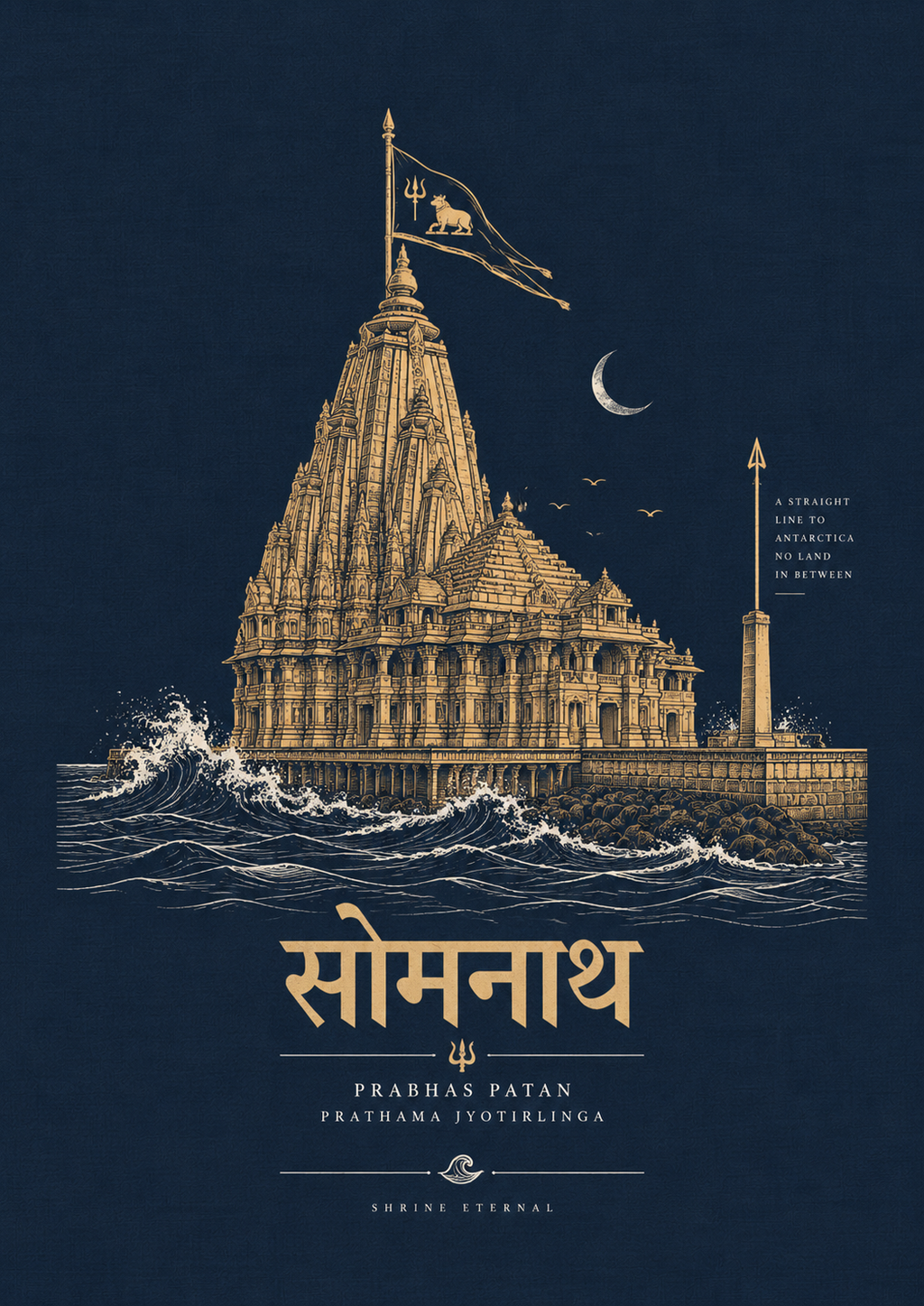 Somnath The Shrine Eternal approved master devotional artwork by Syahi Threads