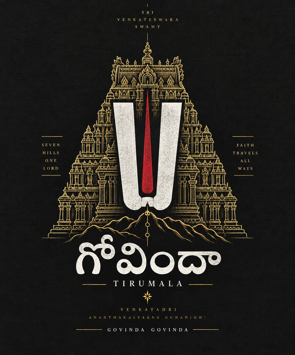 Venkateswara The Eternal Namam revised artwork detail from the exact approved master